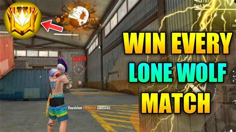 Free Fire Win All Match Lone Wolf Tricks Lone Wolf Ranked Win Every