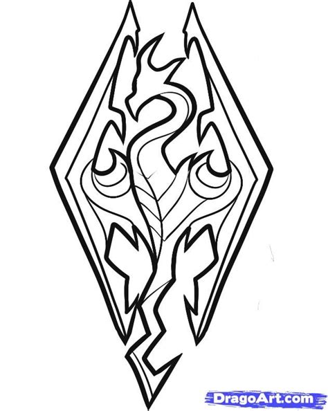 Skyrim Logo Drawing At Explore Collection Of