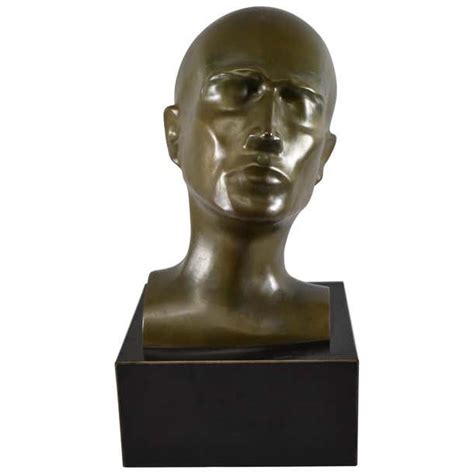 Modern Art Bronze Male Bust Sculpture Tb 1 For Sale At 1stdibs Modern Bust Sculpture Modern