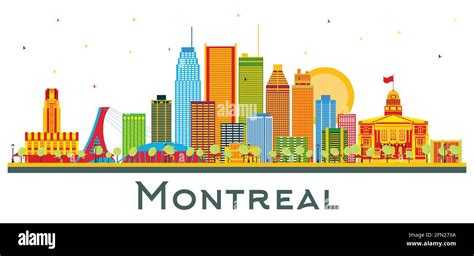 Montreal canada skyline vector hi-res stock photography and images - Alamy