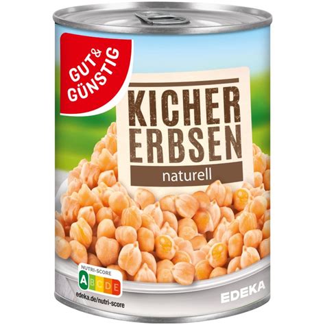 Gut Günstig Kichererbsen naturell 400g Dose