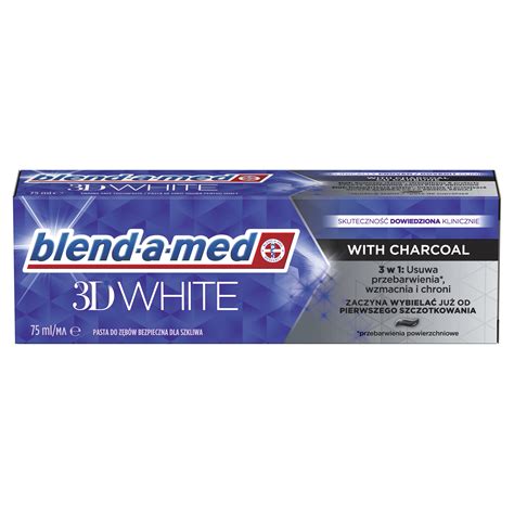 Blend A Med 3d White With Charcoal Pasta Do Zębów 75 Ml Porównaj Ceny Allegropl