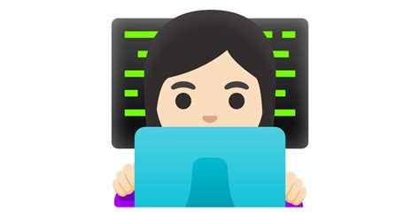 Woman Technologist Light Skin Tone Emoji