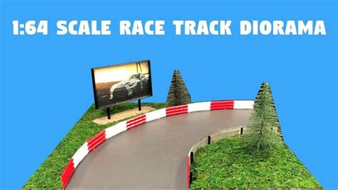 164 Scale Race Track Diorama Race Track Racing Diorama