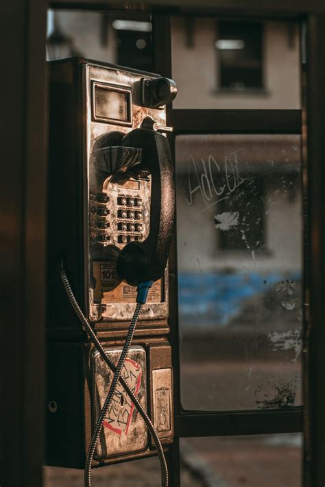 Black and Gray Telephone Booth · Free Stock Photo