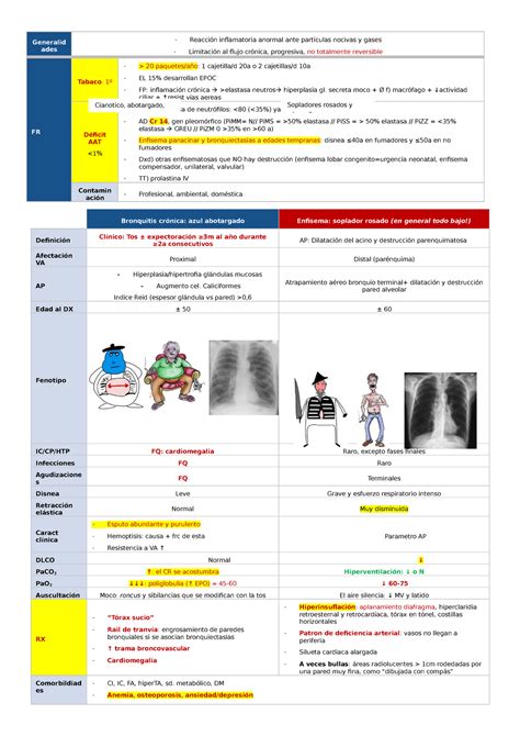 Enfermedad Obstrucctiva Cronica Enfisema I Bronquitis Generalid Ades