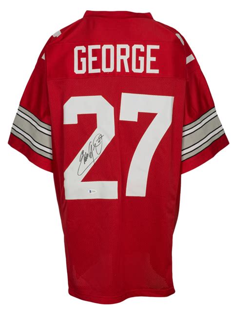 Eddie George Signed Jersey (Beckett COA) | Pristine Auction