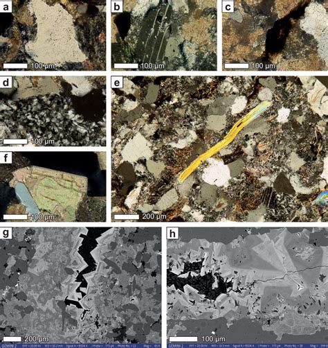 Thin Section Images Of The Sch Ttelchen Sandstone A Quartz Grain Under