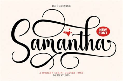 Samantha Font By Im Studio · Creative Fabrica