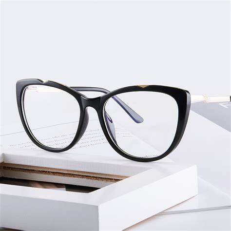 2020 New Design Tr90 Metal Optical Frame Women Style Blue Blocker Stock