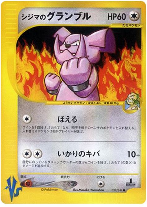 Chuck's Granbull - Pokemon VS #37 Pokemon Card