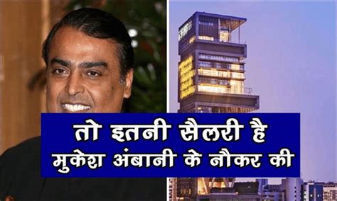 Mukesh Ambani Unknown Facts Know The Salary Of The Servants Working At Mukesh Ambanis House