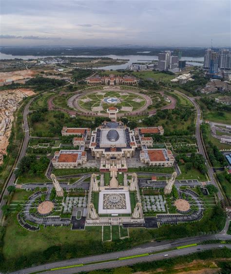 Aerial Photo Of The Kota Iskandar Mosque Editorial Image Image Of