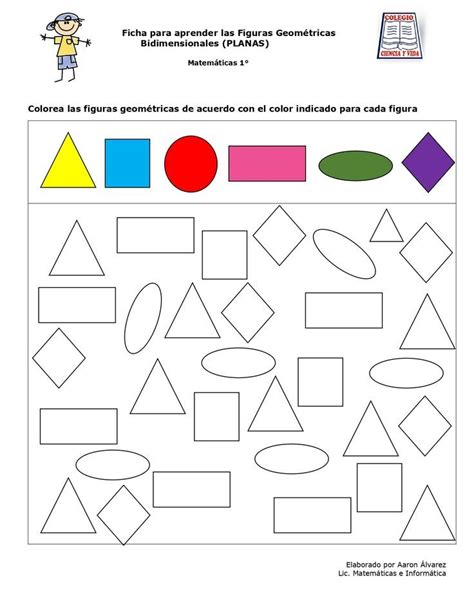 Ficha Para Identificar Figuras GeomÉtricas MatemÁticas Para Primaria 😎👨‍🏫 Figuras