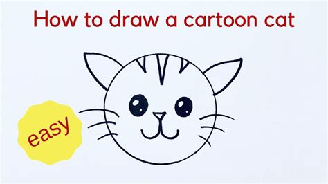 How To Draw A Cartoon Cat Step By - Officercontract1