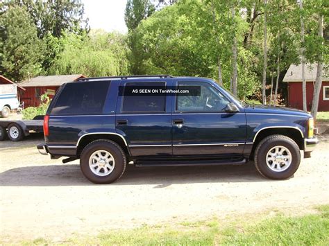 1996 Chevrolet Tahoe Ls 4dr 4wd Loaded Rust Adult Owned