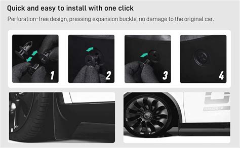 Amazon 4 Pcs Upgraded Model Y Mud Flaps Compatible With Tesla