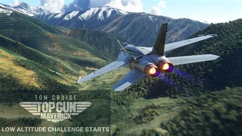 Flight Simulator Top Gun Maverick Challenge Nevada Youtube