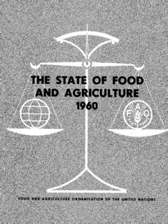 FOOD AND AGRICULTURE ORGANIZATION OF … / food-and-agriculture ...