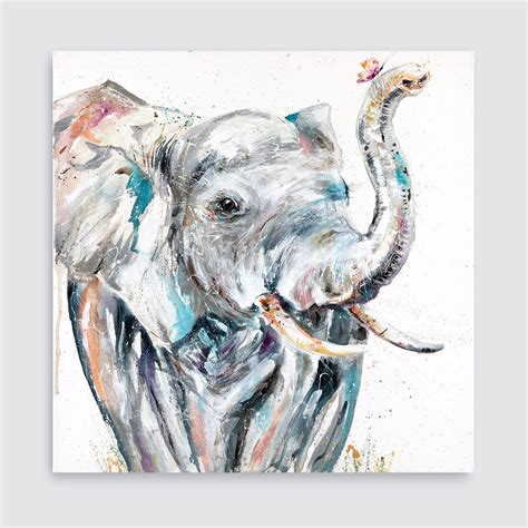 Elephant and Butterfly print – Nicola Jane Rowles Art