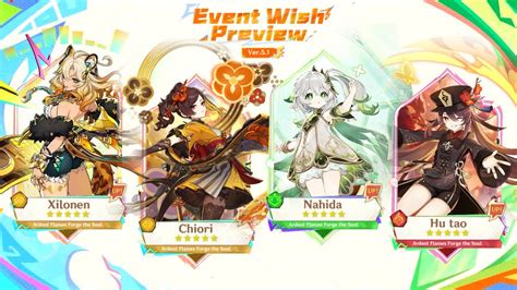 New Update Confirmed Xilonen And Nahida Banner In 51 Reruns