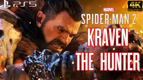 Spider Man Vs Kraven The Hunter Boss Fight SPIDER MAN 2 PS5 4K HDR