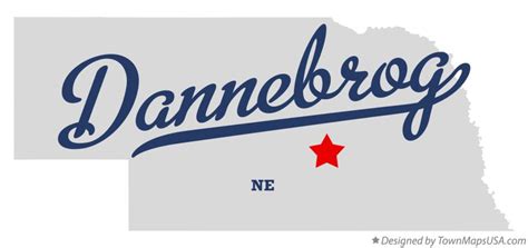 Map of Dannebrog, NE, Nebraska