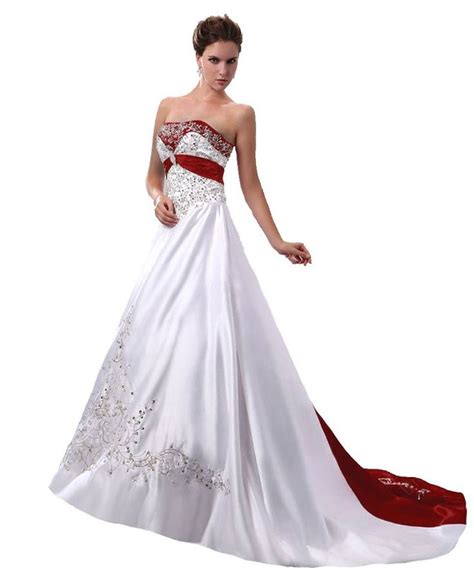 Princesse Robe de mariée bustier satin broderies traîne moyenne Amazon