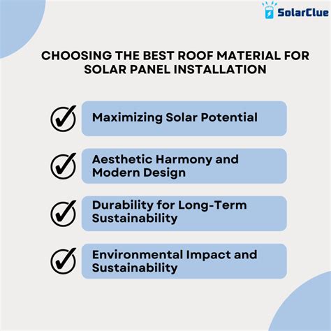 Best Roof Material For Solar Panel Installation Ultimate Guide