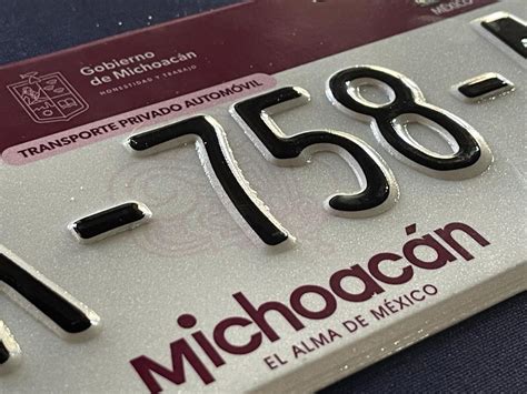 Michoacán Placas Vehiculares Costarán Hasta 1253 Incluida La Tarjeta