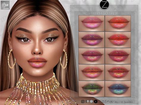 Zenx Lipstick Z In Sims Cc Makeup Sims Body Mods Sims