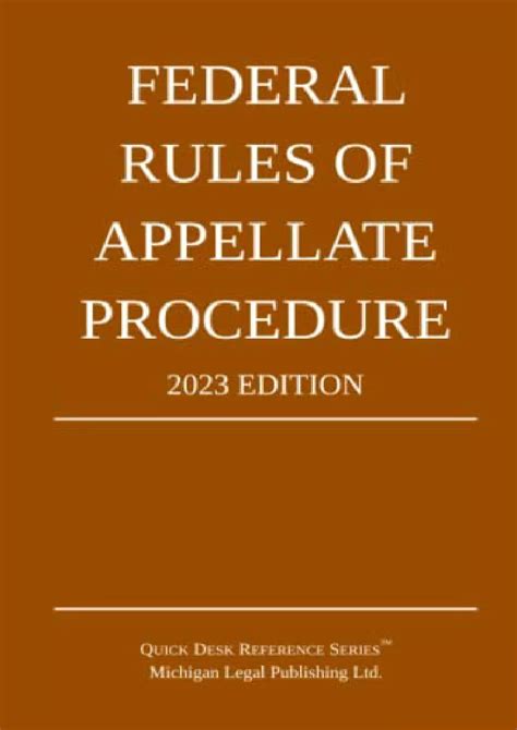 PPT PDF READ ONLINE Federal Rules Of Appellate Procedure 2023