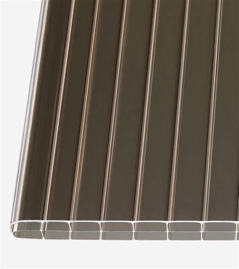 Doppelstegplatten 16mm Polycarbonat Bronze