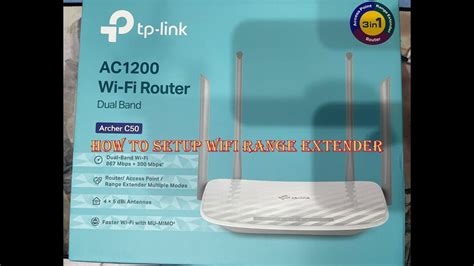 How To Setup Tp Link Archer C Wifi Range Extender Ac Tp Link