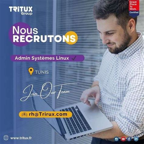 Tritux Group 𝐫𝐞𝐜𝐫𝐮𝐭𝐞 Offres d emploi