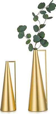 Amazon Glasseam Gold Bud Vases For Centerpieces Modern Blown