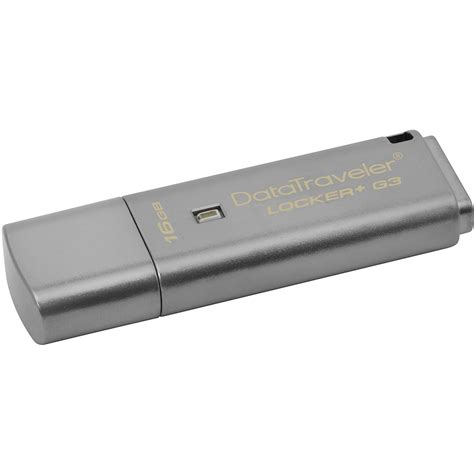 Original Kingston Data Traveler Locker G3 16GB Silver USB 3 0 Flash