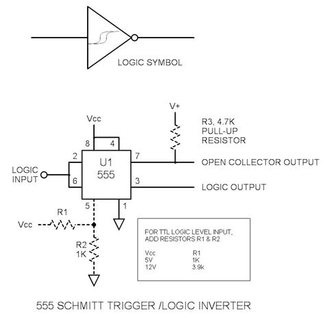 Schmitt Trigger Using Ic 741 Circuit Diagram Circuit Diagram