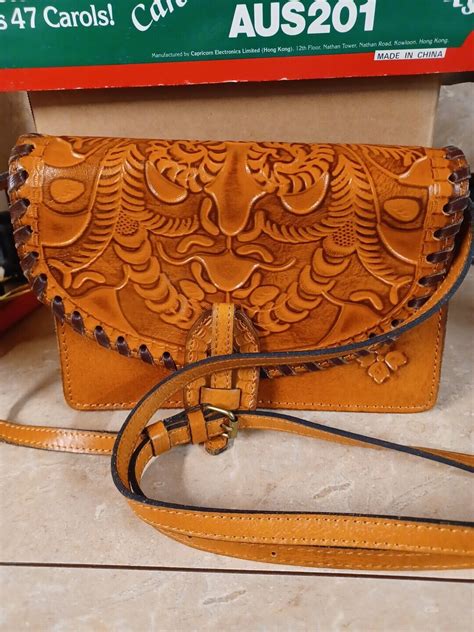 Patricia Nash Tooled Leather Crossbody Handbag Gem