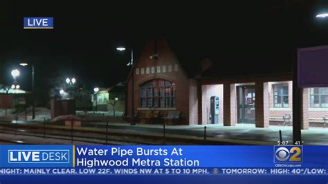 Highwood Metra Station Closed After Water Pipe Breaks Trains Still