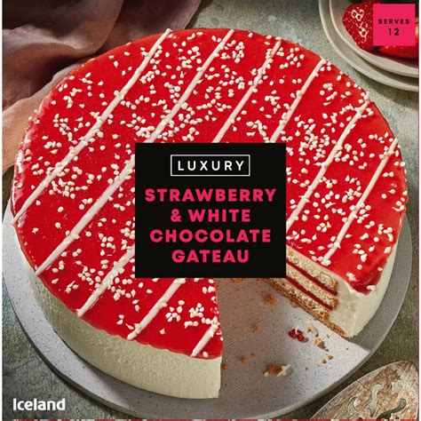 Iceland Strawberry Gateau 600g Iceland Es