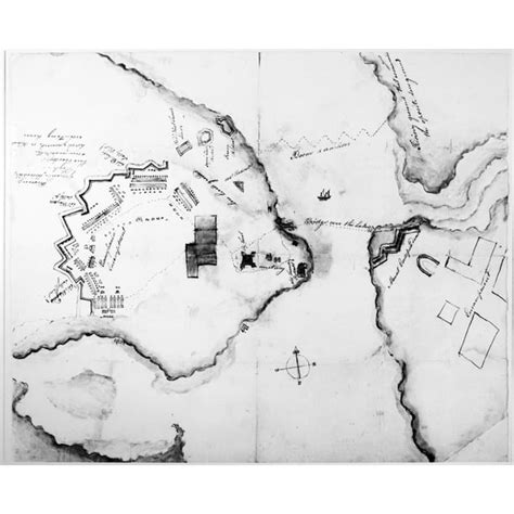 Fort Ticonderoga C1776 Nplan Of Fort Ticonderoga New York During The