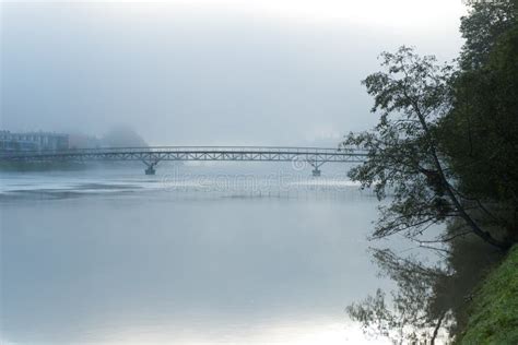 Bridge Over the River Drava Stock Photo - Image of destination ...