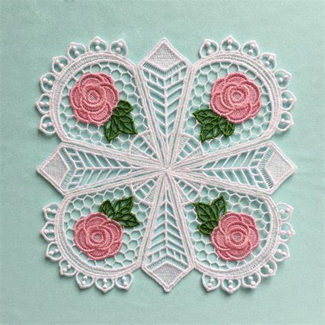 FSL Tea Doily Free Standing Lace Machine Embroidery Designs Etsy