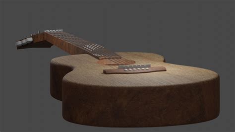 Acoustic Guitar Free 3d Model By Namora2003