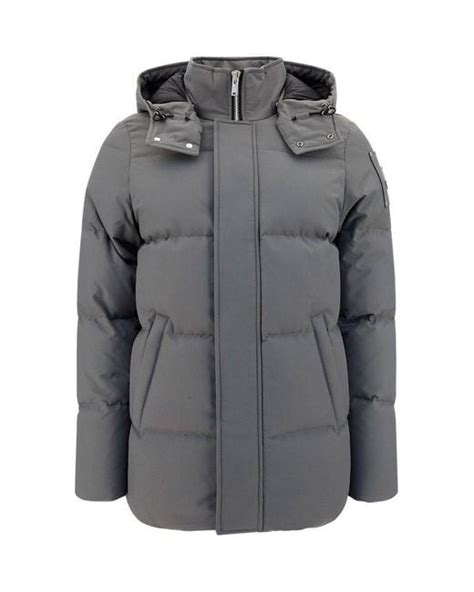 Moose Knuckles Cloud 3q Hooded Jacket In Gray For Men Lyst