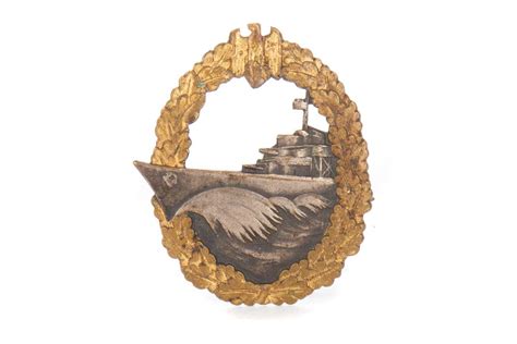 Lot 15 Kriegsmarine Destroyer War Badge