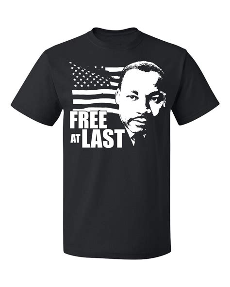 Free At Last Dr Martin Luther King Jr Quote Mens Etsy