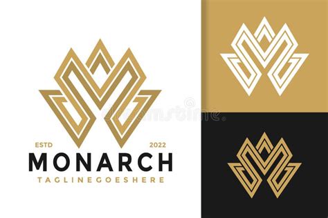 Luxury Letter M Crown Logo Design Brand Identity Logos Vector Modern