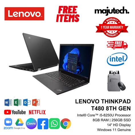 LENOVO THINKPAD T480 8TH GEN LAPTOP MURAH REFURBISHED LAPTOP